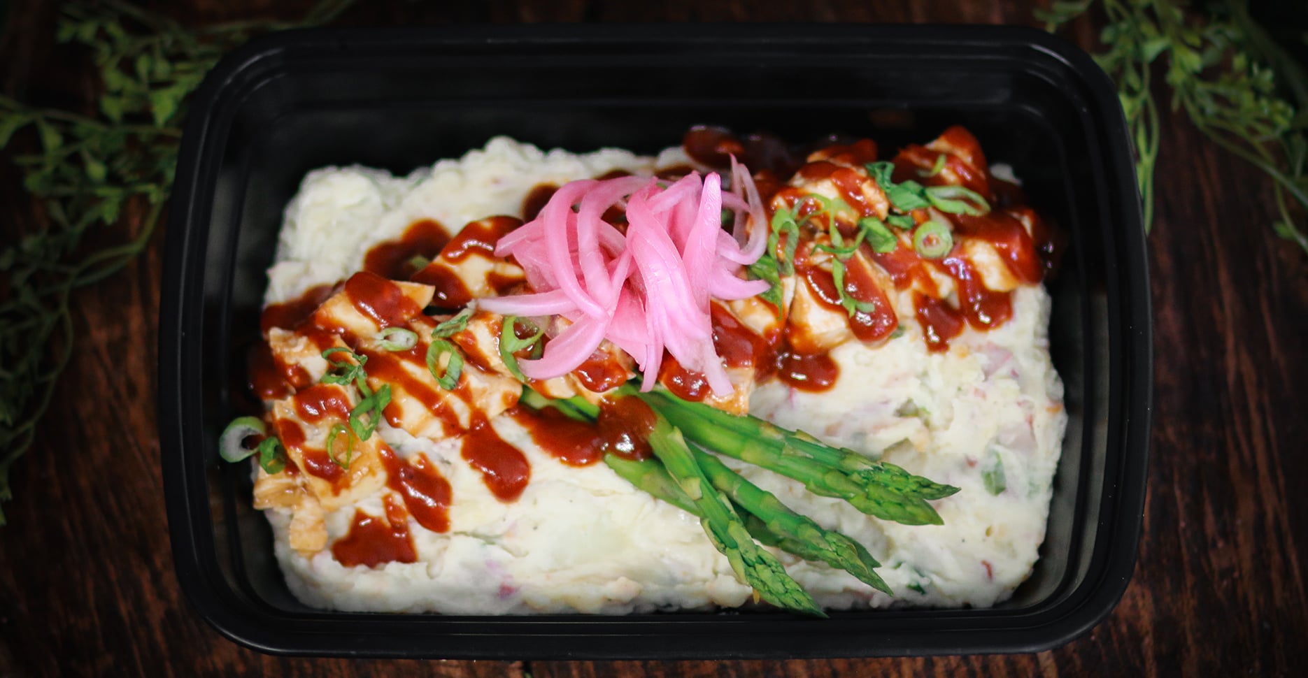 Bourbon BBQ Chicken and Loaded Mash