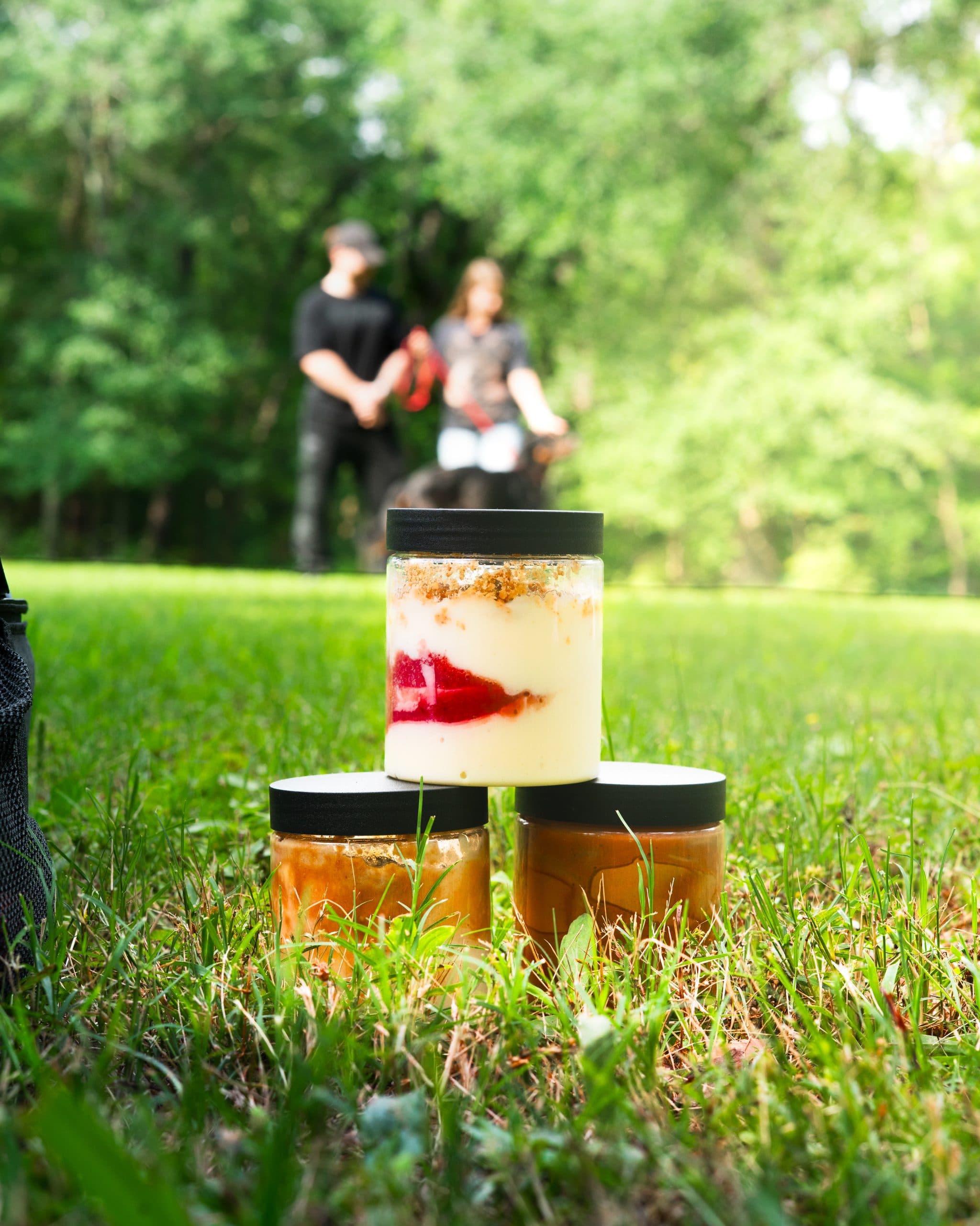 Pump Cup strawberry cheesecake snack cup